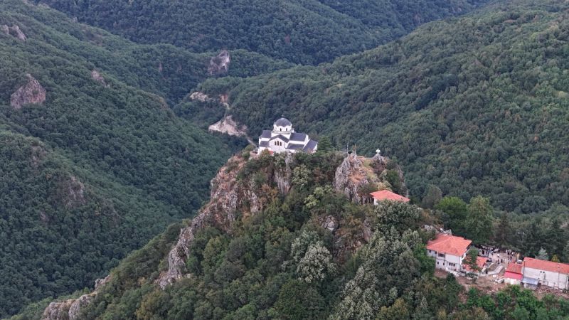 Υποδοχή Ιερού Λειψάνου Αγίου Εφραίμ Ν. Μάκρης στην Ιερά Μονή Μεταμορφώσεως του Σωτήρος Πρασινάδας Παρανεστίου. 